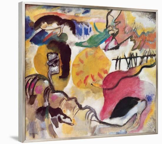 Improvisation No. 27 (The Garden of Love), c.1912-Wassily Kandinsky-Framed Premium Giclee Print