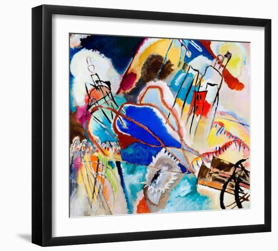 Improvisation No. 30 - Cannons (1913)-Wassily Kandinsky-Framed Art Print