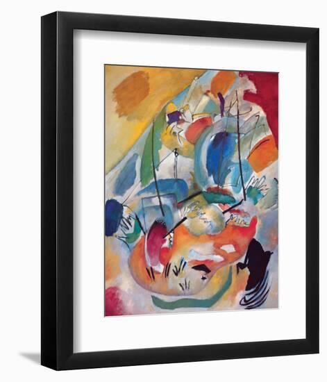 Improvisation No.31: Sea Battle-Wassily Kandinsky-Framed Premium Giclee Print