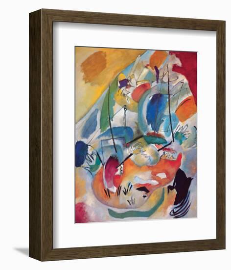 Improvisation No.31: Sea Battle-Wassily Kandinsky-Framed Premium Giclee Print