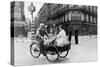 Improvised Bicycle Vehicle, German-Occupied Paris, 1940-1944-null-Stretched Canvas