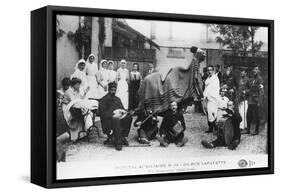 Improvised Camel, Auxiliary Hospital, Rue Lafayette, Paris, France, World War I, 1914-1918-null-Framed Stretched Canvas