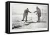 Improvised Sounding Tackle-Roald Amundsen-Framed Stretched Canvas