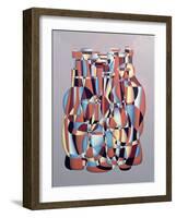 Improvised Vessel Transposal, Cerulean-Brian Irving-Framed Giclee Print