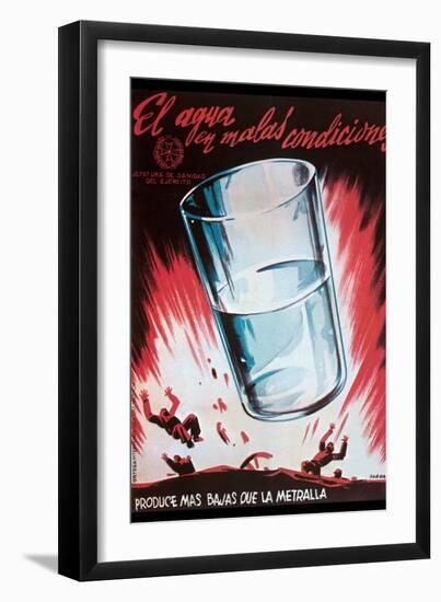 Impure Water Causes More Casualties Than Shrapnel-Bardasano-Framed Art Print