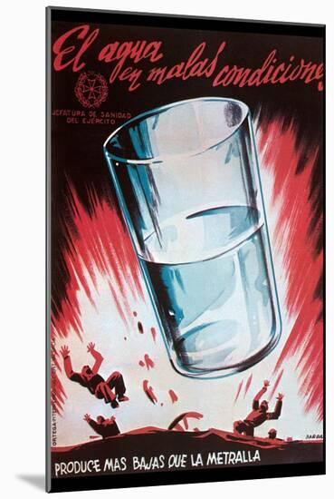 Impure Water Causes More Casualties Than Shrapnel-Bardasano-Mounted Art Print