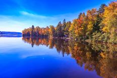 Fall Trees with Reflection-Imran Ashraf-Framed Photographic Print