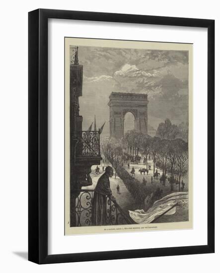In a Balcony, 1 March 1871, the Celestial and the Barbarians-null-Framed Giclee Print