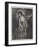 In a Balcony-null-Framed Giclee Print
