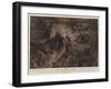 In a Birmingham Ironworks, Tapping a Furnace and Running the Molten Metal into the Pigs-Henri Lanos-Framed Giclee Print