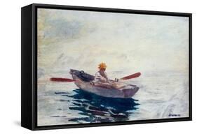 In a Boat-Winslow Homer-Framed Stretched Canvas