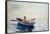 In a Boat-Winslow Homer-Framed Stretched Canvas