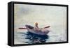 In a Boat-Winslow Homer-Framed Stretched Canvas