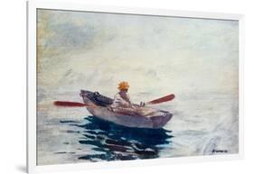 In a Boat-Winslow Homer-Framed Giclee Print