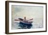 In a Boat-Winslow Homer-Framed Giclee Print