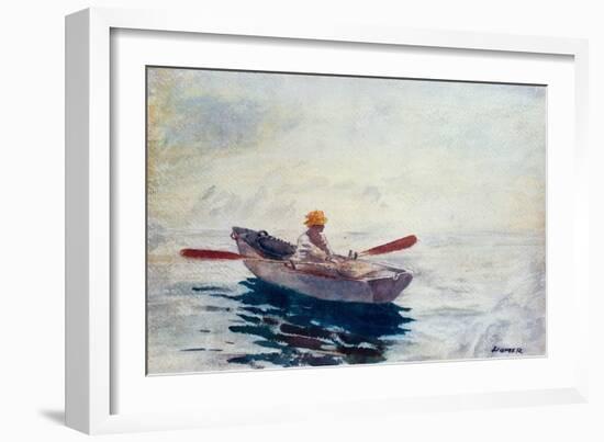 In a Boat-Winslow Homer-Framed Giclee Print