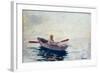 In a Boat-Winslow Homer-Framed Giclee Print