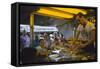 In a Booth at the Iowa State Fair, a Man Demonstrates 'Feemsters Famous Vegetable Slicer', 1955-John Dominis-Framed Stretched Canvas