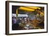 In a Booth at the Iowa State Fair, a Man Demonstrates 'Feemsters Famous Vegetable Slicer', 1955-John Dominis-Framed Photographic Print