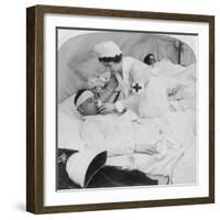 In a British Field Hospital on the Tugela River, South Africa, 2nd Boer War, 1900-Underwood & Underwood-Framed Giclee Print