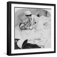 In a British Field Hospital on the Tugela River, South Africa, 2nd Boer War, 1900-Underwood & Underwood-Framed Giclee Print