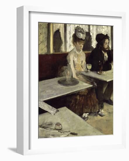 In a Cafe, 1873-Edgar Degas-Framed Premium Giclee Print