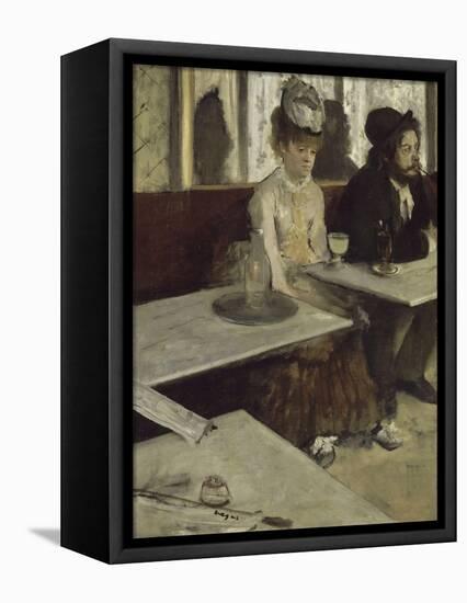 In a Café (Absinth), 1873-Edgar Degas-Framed Stretched Canvas