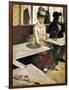 In a Café or L'Absinthe (Dans Un Café Ou L'Absinthe)-Edgar Degas-Framed Art Print