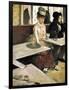 In a Café or L'Absinthe (Dans Un Café Ou L'Absinthe)-Edgar Degas-Framed Art Print