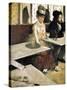 In a Café or L'Absinthe (Dans Un Café Ou L'Absinthe)-Edgar Degas-Stretched Canvas