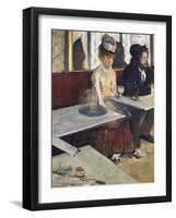 In a Cafe, or the Absinthe, c.1875-76-Edgar Degas-Framed Giclee Print