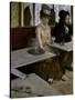 In a Cafe (The Absinthe)-Edgar Degas-Stretched Canvas