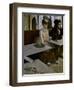 In a Cafe (The Absinthe)-Edgar Degas-Framed Premium Giclee Print