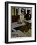 In a Cafe (The Absinthe)-Edgar Degas-Framed Premium Giclee Print