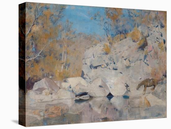 In a Corner on the Macintyre-Tom Roberts-Stretched Canvas