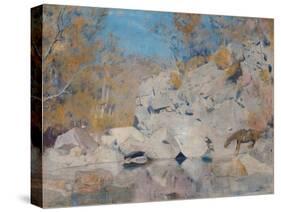 In a Corner on the Macintyre-Tom Roberts-Stretched Canvas