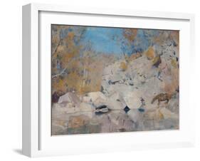 In a Corner on the Macintyre-Tom Roberts-Framed Giclee Print