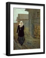 In a Country Village. Going to Church, 1903-Andrei Petrovich Ryabushkin-Framed Giclee Print