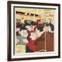 In a Crowded Coach You Can Put Your Gloves on Again Dear This is Our Station!-Jean Bellus-Framed Art Print