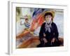 In a Dinghy-Pierre-Auguste Renoir-Framed Giclee Print