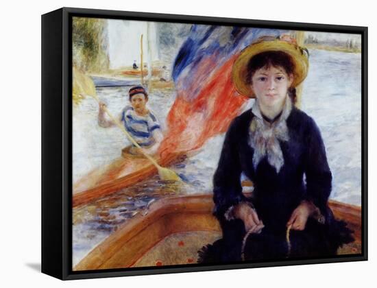 In a Dinghy-Pierre-Auguste Renoir-Framed Stretched Canvas