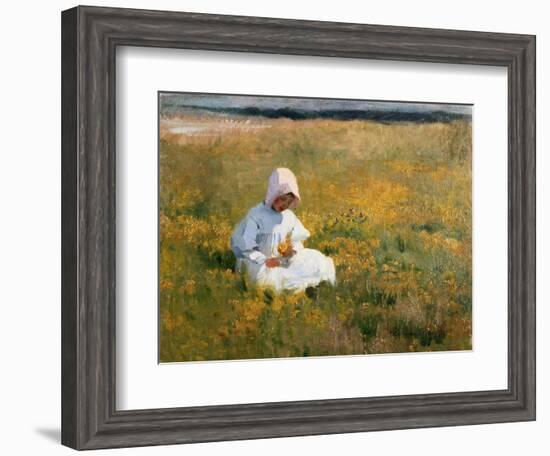 In a Field of Buttercups-Marianne Stokes-Framed Giclee Print