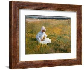 In a Field of Buttercups-Marianne Stokes-Framed Giclee Print