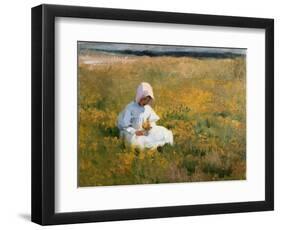 In a Field of Buttercups-Marianne Stokes-Framed Giclee Print