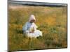 In a Field of Buttercups-Marianne Stokes-Mounted Giclee Print