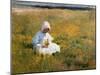 In a Field of Buttercups-Marianne Stokes-Mounted Giclee Print