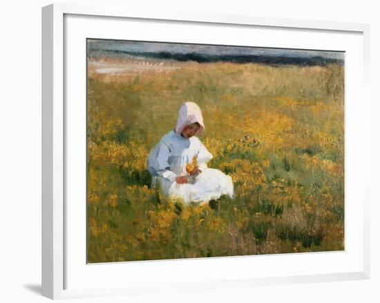 In a Field of Buttercups-Marianne Stokes-Framed Giclee Print