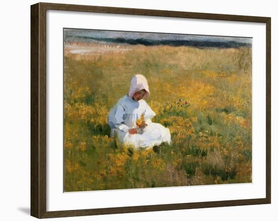 In a Field of Buttercups-Marianne Stokes-Framed Giclee Print