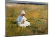In a Field of Buttercups-Marianne Stokes-Mounted Premium Giclee Print