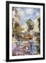 In a French Garden-Childe Hassam-Framed Art Print